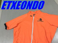 テルスポ イチ推し!! 未使用品!! ETXEONDO ORANGE ENTZUN SHORT SLEEVE JERSEY size:L エチェオンド 半袖サイクルジャージ ロード ミニベロ クロス ピスト MTB 同梱発送承り中!! M-1013
