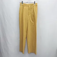 ◇ ⊂ LOWRYS FARM ローリーズファーム 後ろウエストゴム スラックスパンツ サイズM マスタード系 レディース E  【1502060032599】