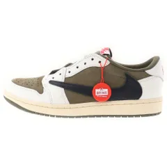エアジョーダン1 LOW OG SP リバースオリーブ26.5cm 中古美品 Travis Scott × Nike PS Air Jordan 1 Low OG SP 
