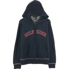 古着 90年代~ トミーヒルフィガー TOMMY HILFIGER JEANS フルジップ コットンニットジップパーカー メンズM相当 ヴィンテージ/eaa527953