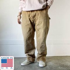 ROUND HOUSE USA製 ダブルニーペインターパンツ 生成りペンキ 38