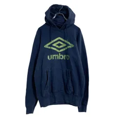 umbro プリントスウェット パーカー S ネイビー アンブロ プルオーバー 古着卸 アメリカ仕入 a612-5252