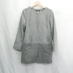 ◇ COUP DE CHANCE フロントフック　ウール　フォーマル　大人 長袖 コート サイズ38 グレー系 レディース E  【1504210003145】のサムネイル