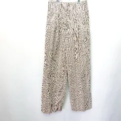 ◇ ◎●未使用● LOWRYS FARM ローリーズファーム チェック柄 タックパンツ サイズM ブラウン系 レディース E  【1407180008779】
