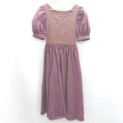 ◇ ⊂ PROPORTION BODY DRESSING 半袖 ロング ワンピース サイズS ボルドー レディース E  【1503060038604】