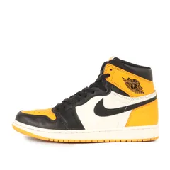 【美品】NIKE ナイキ サイズ:27.5cm / AIR JORDAN 1 RETRO HIGH OG TAXI (555088-711) / エアジョーダン1 レドト ハイ / タクシー ブラック / US9.5 / ハイカット スニーカー【中古】