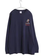 【お得なクーポン配布中!】 90s USA製 ディズニー ドナルド プリント 長袖Tシャツ メンズ XL オールド ロンT フットロッカー 大きいサイズ キャラクター ロングTシャツ