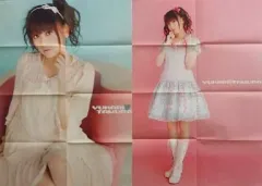 【中古】ポスター(女性) 両面B2ポスター(八つ折) 田村ゆかり 月刊声優アニメディア2009年3月号付録