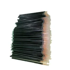 【人気商品】旅行 アイメイクツール 携帯便利 メイクアップブラシ 化粧用品 まつげと眉ブラシ ネイルアート アイライナー化粧筆 リップ 使い捨てアイライナーブラシ 多機能 100本セット (Orange)