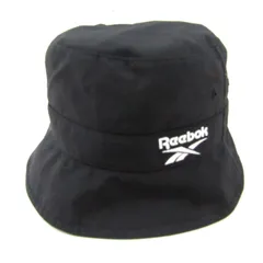 リーボック ハット ロゴ刺繍 帽子 ブランド メンズ レディース ﾌﾘｰサイズ ブラック Reebok 【中古】
