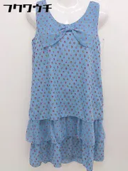 ◇ Arnold Palmer アーノルドパーマー 花柄 ノースリーブ ミニ ワンピース サイズ1 ブルー マルチ レディース  【1109250000781】