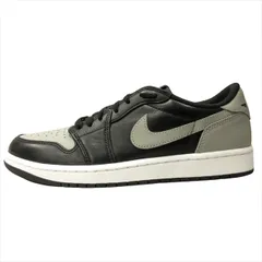 未使用 ナイキ NIKE エアジョーダン1 レトロ LOW オリジナル AIR JORDAN 1 RETRO LOW OG SHADOW BLACK/MEDEIUM GREY-WHITE スニーカー シューズ 靴 CZ0790-003 サイズ27cm グレー