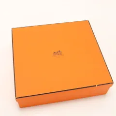 エルメス 36cm×34cm×10cm 保存箱 保管 箱 ボックス オレンジ バッグ カバン 鞄  収納 メンズ レディース EHM 1205-H118【中古】