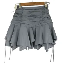 リリーブラウン Lily Brown ランダムヘムギャザーミニスカート レディース  0