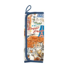 【新品】 くっつきタオルポーチ パリスケッチ 942135 わちふぃーるど 猫のダヤン レディースポーチ レディースタオル  猫 ねこ かわいい おしゃれ