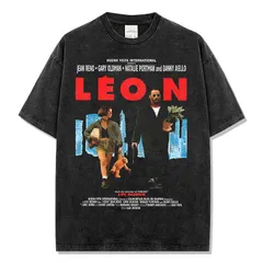 映画 レオン LEON ヴィンテージ加工 コットン 半袖 Tシャツ 男女兼用 S～3XL