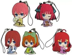 【中古】ストラップ 全5種セット 「映画 五等分の花嫁×極楽湯・RAKU SPA 癒し500%～五人五色のごくらく～ ぺたん娘トレーディングラバーストラップ 館内着Ver.」 極楽湯オンラインショップ限定