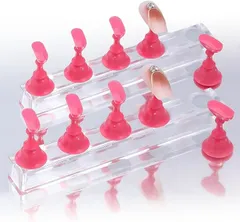 COLORBIRD ネイルチップスタンド マグネット 磁石 ネイルスタンド クリア( ローズ10)