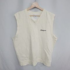 Carhartt Vネック ニットベスト ホワイト - メルカリ