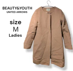 ビューティアンドユース　ロングコート　ベージュブラン系　Мサイズ　ウールなど