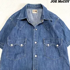 最終値下げ‼️ビンテージ　デニムシャツ　オシャレ　ジョー・マッコイ　サイズ15 ジョーマッコイ プルオーバーデニムシャツ サイズ15.5 JOE McCOY