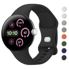 【迅速発送】2 ベルト Watch & Watch Google Google Watch Pixel バンド Pixel 替えベルト バンド& ソフトシリコン製 41mm 交換バンド 3 通気ソフト ウォッチバンド用の 柔らかいシリコン [Mugust] ク