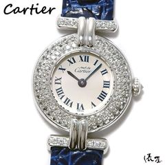 【２重ダイヤベゼル】カルティエ マストコリゼ 極美品 ヴィンテージ レディース シルバー Cartier 時計 腕時計 中古【送料無料】
