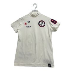 中古 レディース パーリーゲイツ PEARLY GATES 半袖シャツ 0(S) 白 ホワイト モックネック