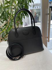 【新品同様品】HERMES エルメス ボリード 27 ヴォーエプソン ブラック シルバー金具 X刻印 中古 ハンドバッグ ショルダーバッグ 2WAYバッグ レディース 女性用 本革 レザー 黒 カーフ ブランド 希少 レア プレゼント ギフト バック