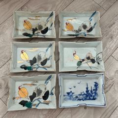 彩堂 魚・蟹絵 長角皿 5枚セット - メルカリ