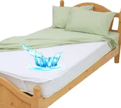 【tocoとふんわり生活】(全11サイズ) 防水シーツ 防水アンダーカバー フラットタイプ おねしょシーツ (シングル(100*205))