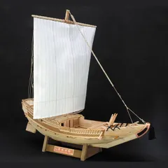 新品 ★【木工用アロンアルファ＋カッター＋紙やすり付き】 ウッディジョー 木製帆船模型 1/72 菱垣廻船 [佐川急便]