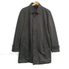 コムサイズム ステンカラーコート アウター ライナー付き メンズ Lサイズ ブラウン COMME CA ISM 【中古】