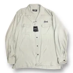 定価33000円 未使用品 RUDE GALLERY SCRIPT LOGO OPEN COLLAR SHIRTS スクリプト ロゴ オープンカラーシャツ ルードギャラリー RG0584-5 グリーン系 XL  67538A3のサムネイル