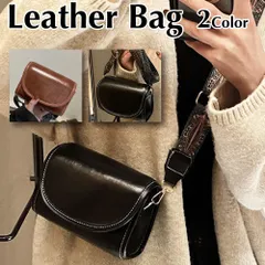 ハードレザー ショルダーバッグ ミニ ブラック ブラウン カジュアル 黒 茶色 革 斜めがけ 肩がけ カバン 鞄 コンパクト レディース メンズ 男女 シンプル