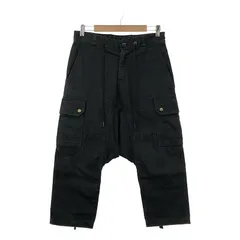 GQ453◇FUMITO GANRYU トラック サルエルパンツ◇1◇黒 - パンツ GQ453