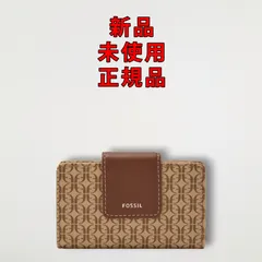 Fossil フォッシル カードケース マディソン プリント マルチファンクション ブラウン【FO-306】