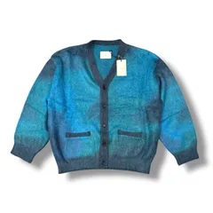 参考上代57200円 未使用品 stein GRADATION MOHAIR CARDIGAN グラデーションモヘヤカーディガン ニット セーター シュタイン ST.699 ブルーグリーン S 92888A5のサムネイル