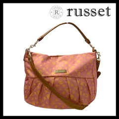 【russet】2Way バッグ ナイロン ピンク 総柄 ショルダーバッグ ハンドバッグ ラシット (MM-638)
