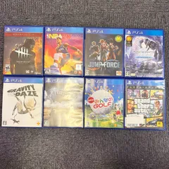 PlayStation4 プレイステーション4 PS4 ソフト 8タイトル まとめ売り モンハン ファイナルファンタジー みんなのゴルフ