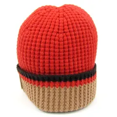 ユニクロ マルニ コラボ ニットキャップ ビーニー 帽子 ブランド レディース ONEサイズ オレンジ UNIQLO 【中古】