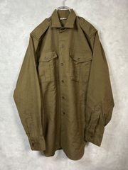 dead stock 60s French Army Vintage Wool Shirt