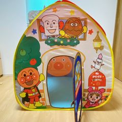 アンパンマン ボールテント パンこうじょう BANDAI バンダイ スポーツ 知育 全身 あそぼうアンパンマン号 バスケ えんとつ サッカー 玉入れ 色分け 数かぞえ 遊び方いろいろ