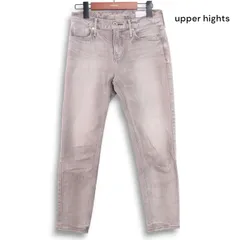 upper hights アッパーハイツ 13G219 PARIGOT別注★ THE STELLA 加工 ストレッチ デニム パンツ ジーンズ Sz.22 レディース