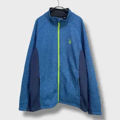 ☆SPYDER☆スパイダー☆フリースジャケット☆テックフリース☆ネイビーブルー☆XL☆F25M