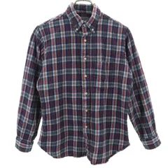 ペンドルトン 70s USA製 ヴィンテージ チェック柄 長袖 ウール ボタンダウンシャツ L PENDLETON メンズ 古着 【240309】