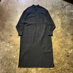 21aw 美品 タグ付き コモリ バンドカラーシャツ　ネイビー 24SS 新型コモリシャツ size3 NAVY COMOLI | コモリシャツ（navy