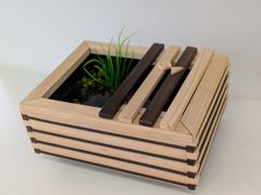 ひのき&桐】ビオトープ 木枠・蓋・水槽セット メダカ プランターカバー