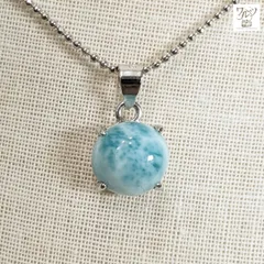 ラリマー ネックレスB【シルバー925・40cm】