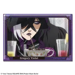 【新品/公式】黒執事 -寄宿学校編- ホログラム缶バッジ デザイン21(グレゴリー・バイオレット/A) 公式グッズ colleize